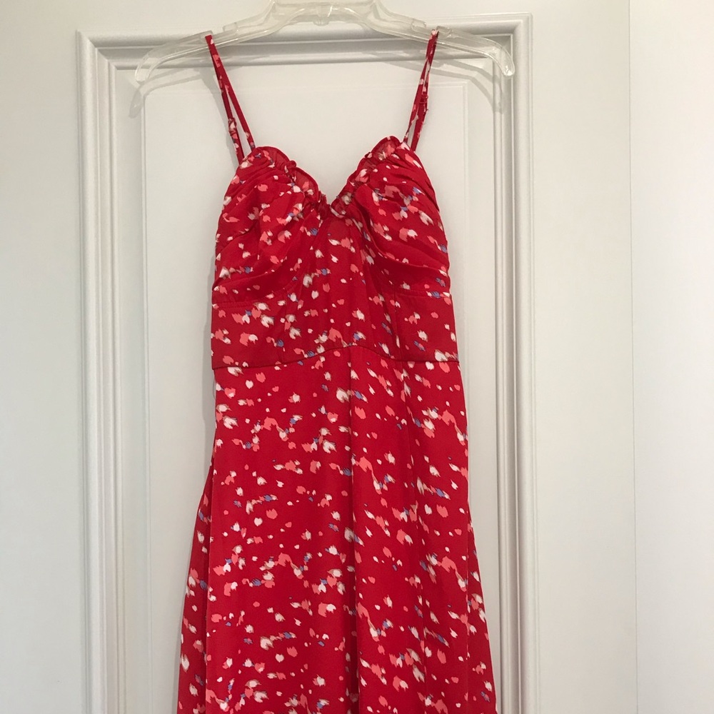 Row A red dress